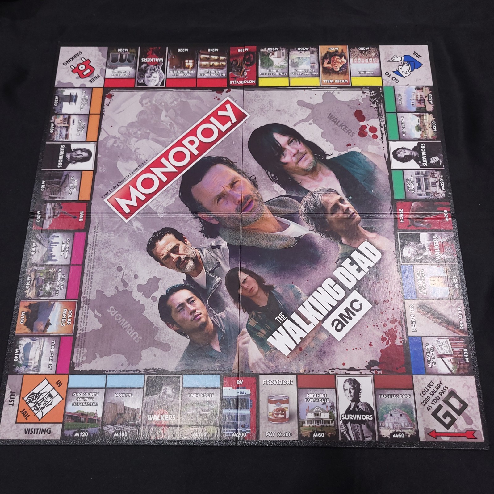 Monopoly AMC The Walking Dead TWD Limited Edition Board Game 100% COMPLETE