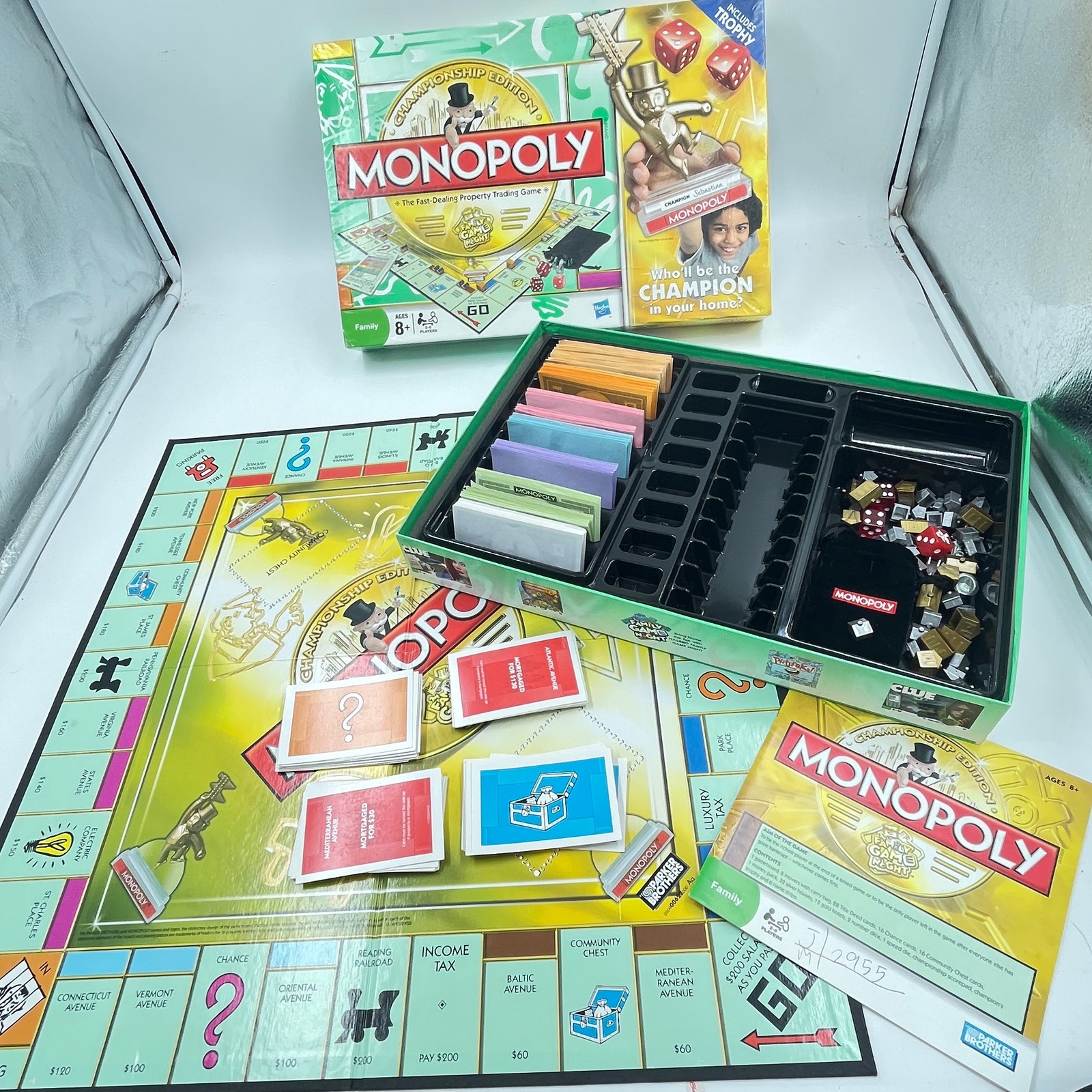 Parker Brothers Hasbro Monopoly Championship Edition Board Game – 2009
