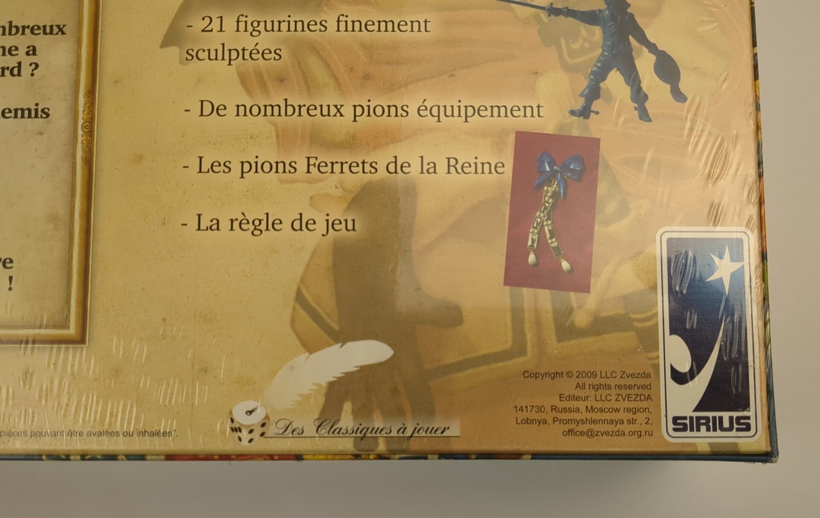 Les 3 Mousquetaires Board Game “Les ferrets de la Reine” SIRIUS Sealed NEW