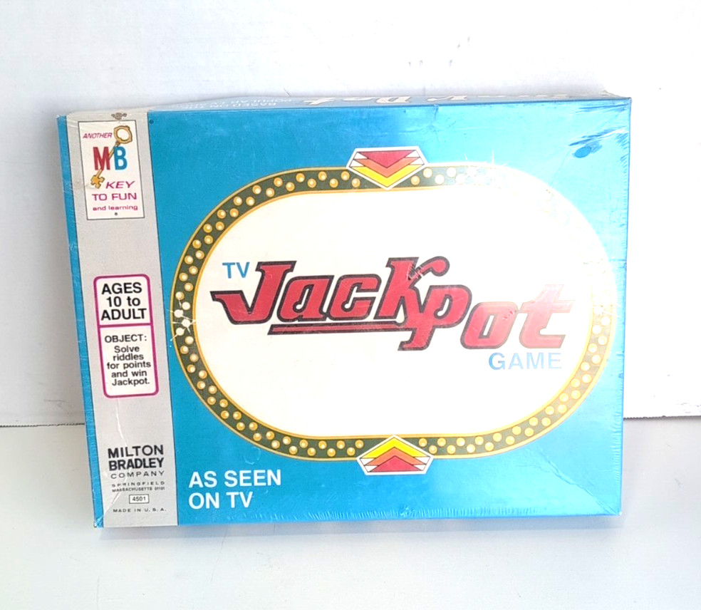 TV Jackpot Game 4501 As Seen On TV Board Game 1974 Milton Bradley Sealed