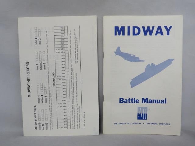 Avalon Hill : MIDWAY game – WW2 Battle June 4-7, 1942 Pacific Air & Naval (PUN)