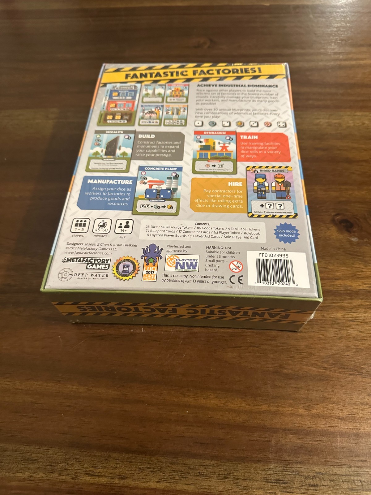 Fantastic Factories Base Board Game By Deep Water Games NEW FACTORY SEALED