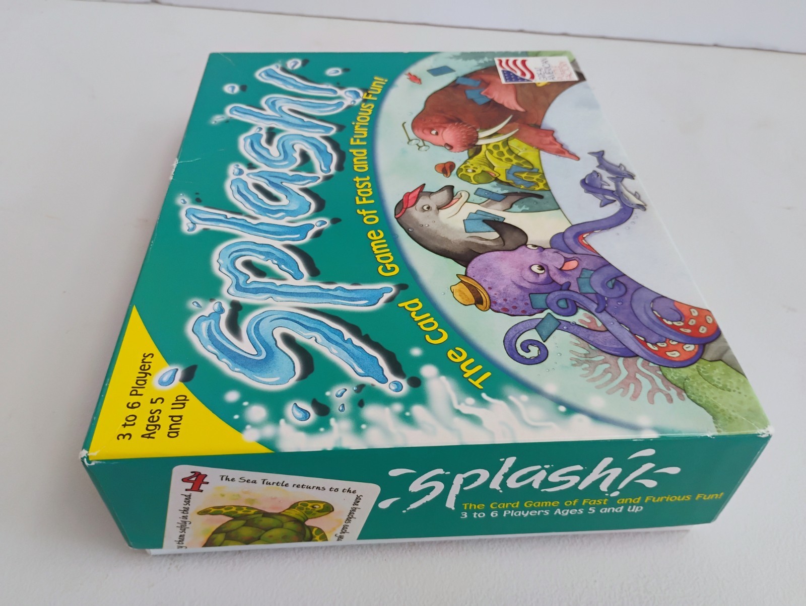 Vntg 1993 Great American Puzzle Factory Splash! Rubber Dolphins Card Game COMP