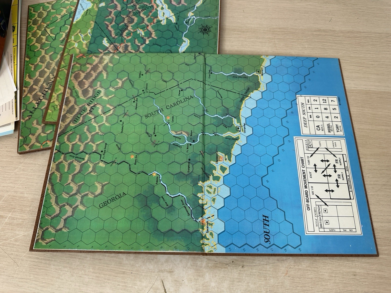 1776 Avalon Hill Game of the American Revolutionary War 1974 UNPUNCHED, UNPLAYED