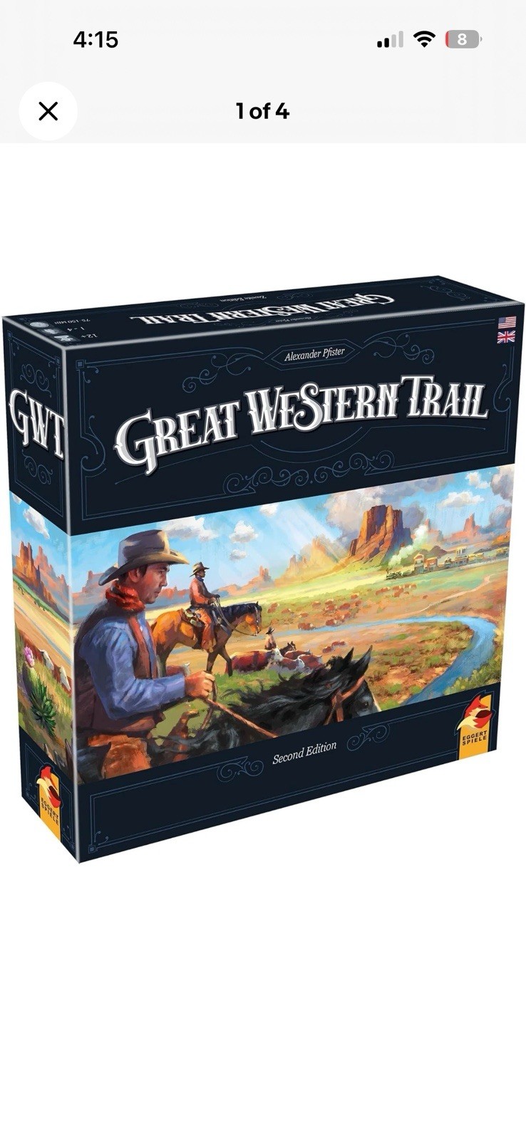 Lookout Games Great Western Trail Board Game