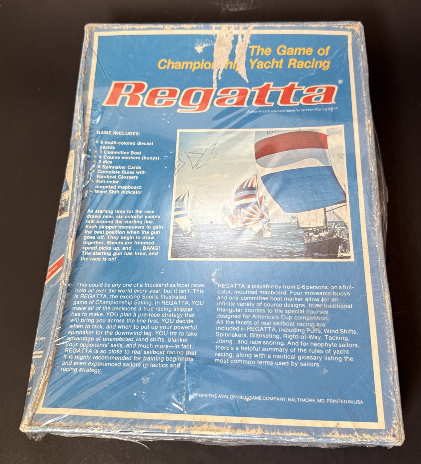 Regatta Yacht Racing Board Game By The Avalon Hill Game Co. 1979 Complete