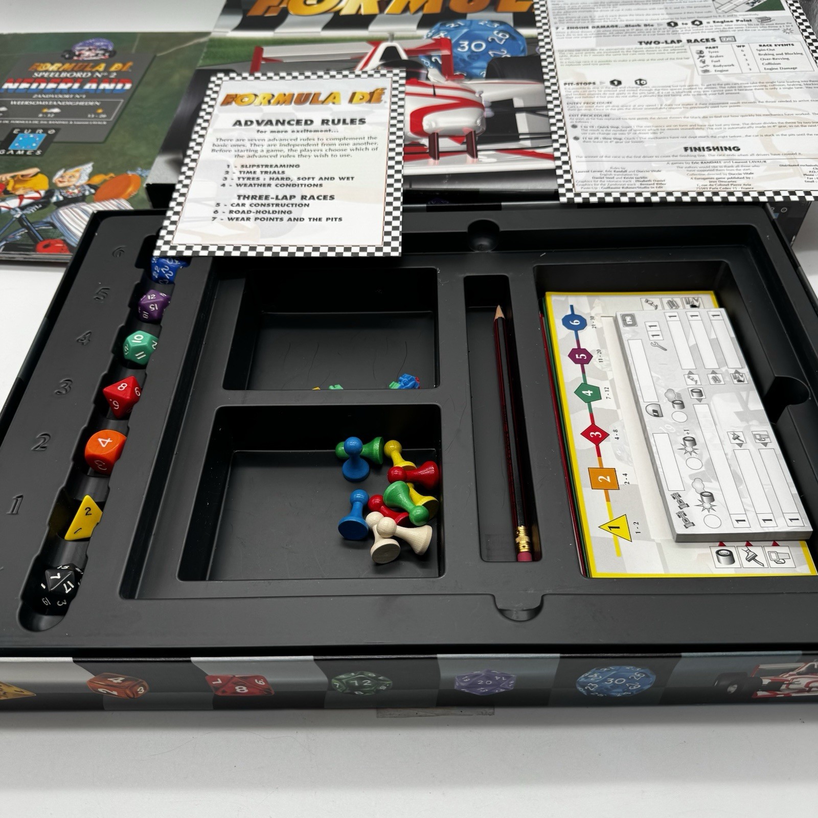 FORMULA DE’ FORMULA ONE CAR RACING BOARD GAMES BY EURO GAME