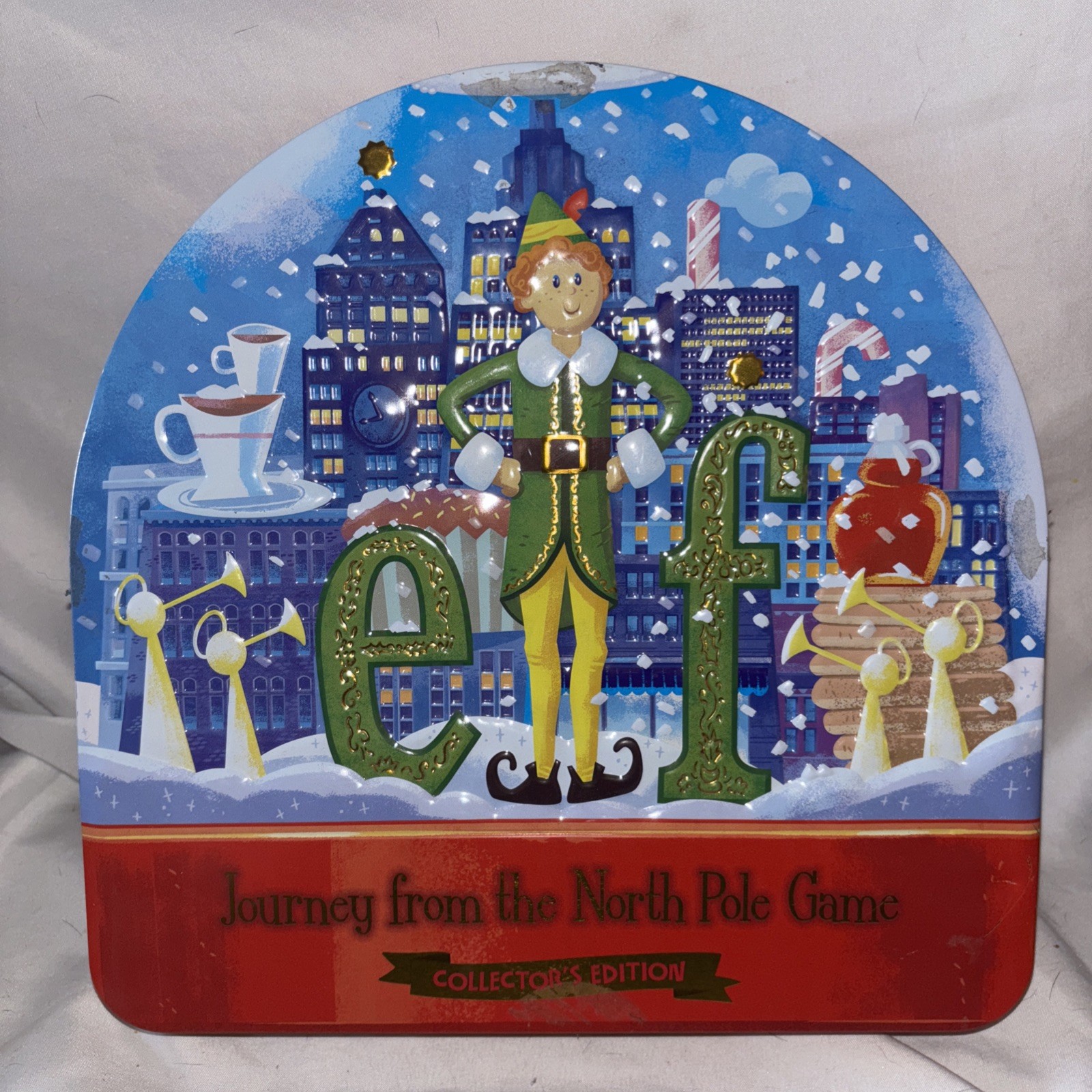 Elf Journey from the North Pole Game Collector’s Edition Tin Container complete