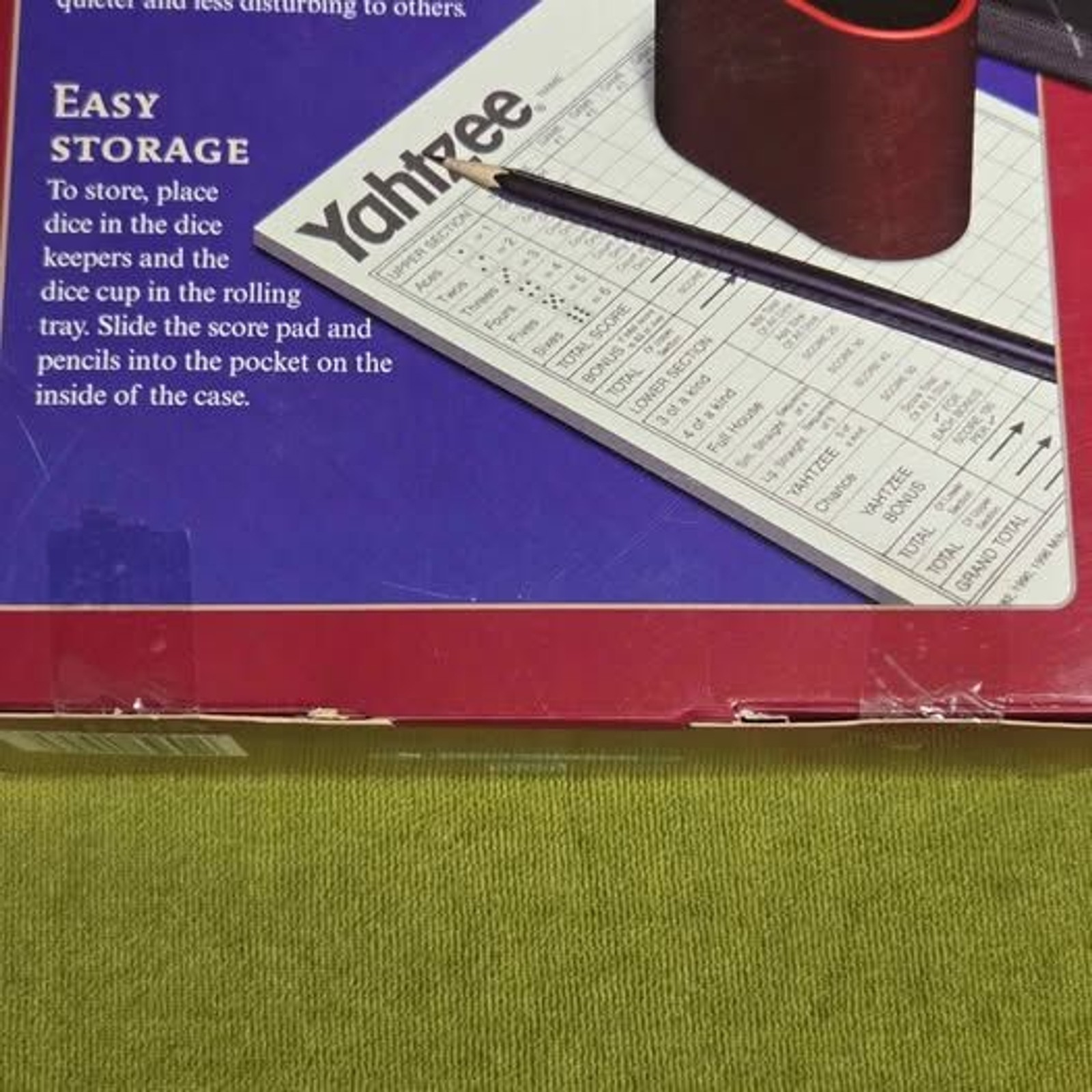 Parker Brothers Deluxe Yahtzee Game Folio Edition