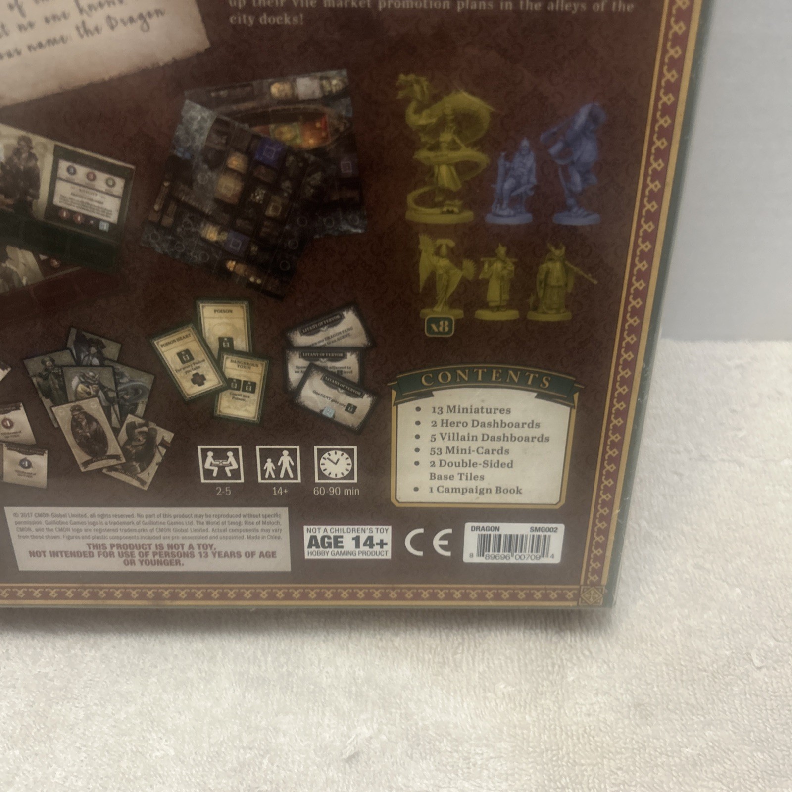 CMON World of Smog Rise of Moloch The Dragon Board Game Expansion SMG002 Sealed