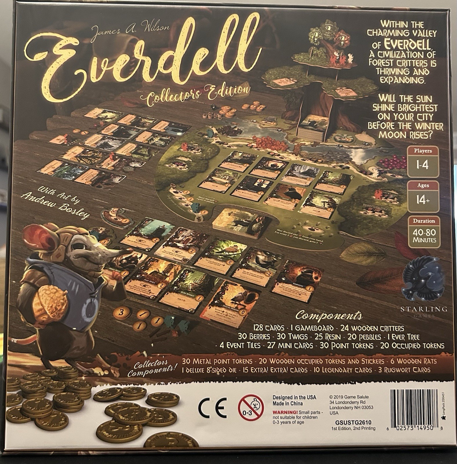 Everdell Collector’s Edition Board 2019 Complete Very Good