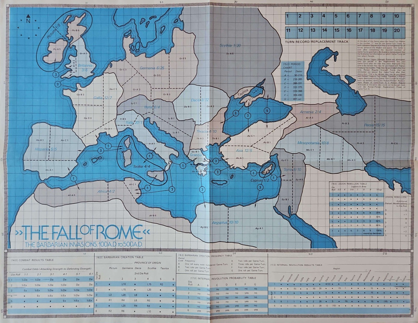 VTG Strategy & Tactics #39 THE FALL OF ROME: The Barbarian Invasions UNPUNCHED