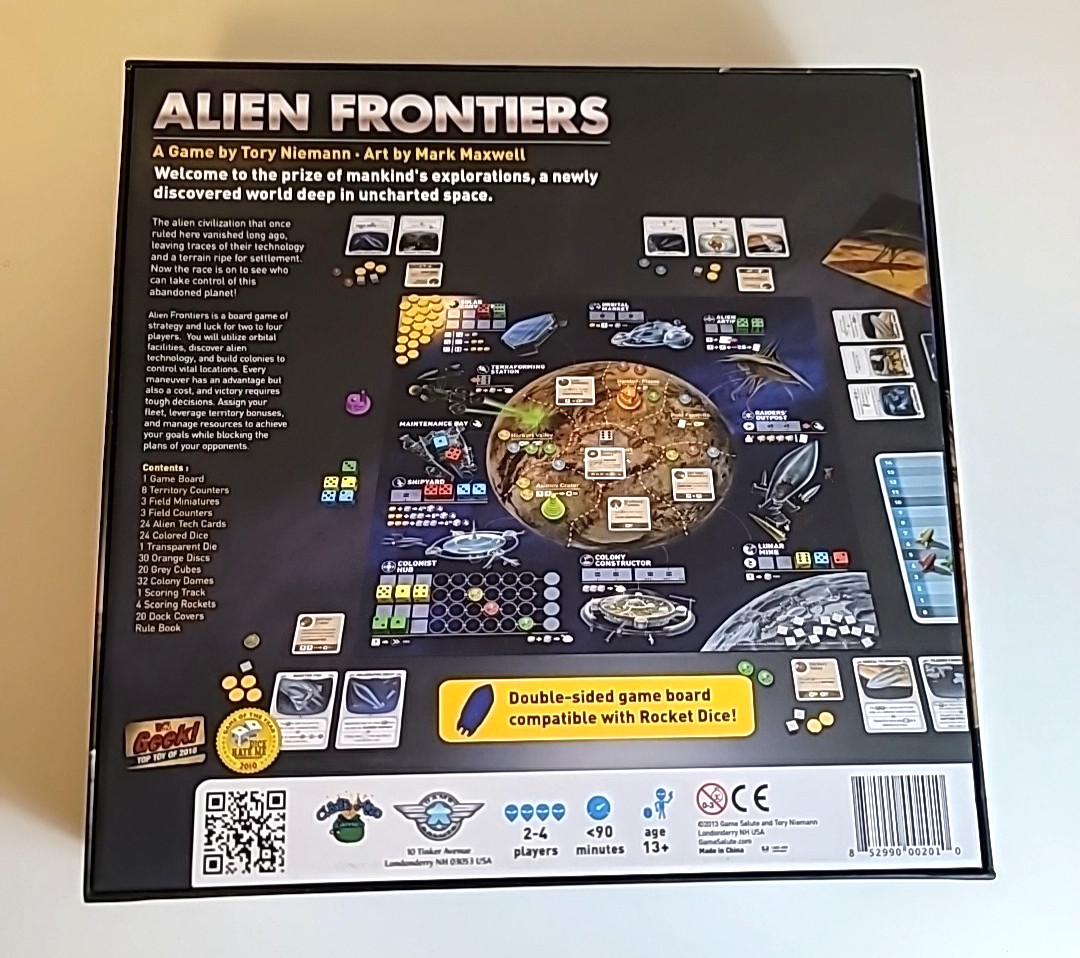 Alien Frontiers 2014, Clever Mojo Games, Complete Opened, Unpunched