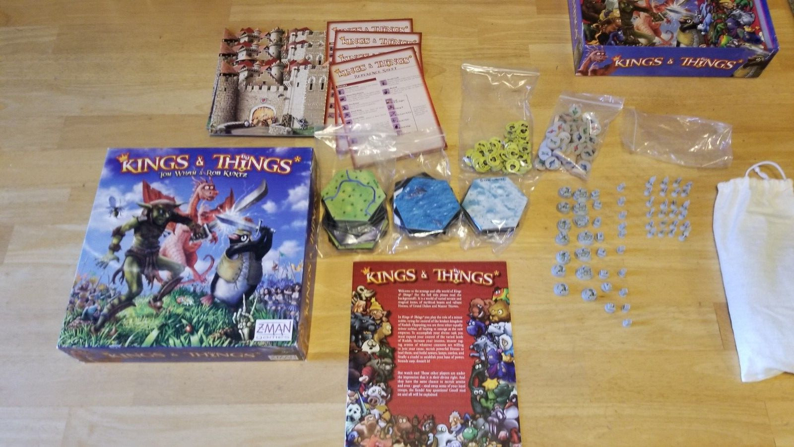 Kings & Things – Z-Man Games 2010 100% Complete West End Games Reissue