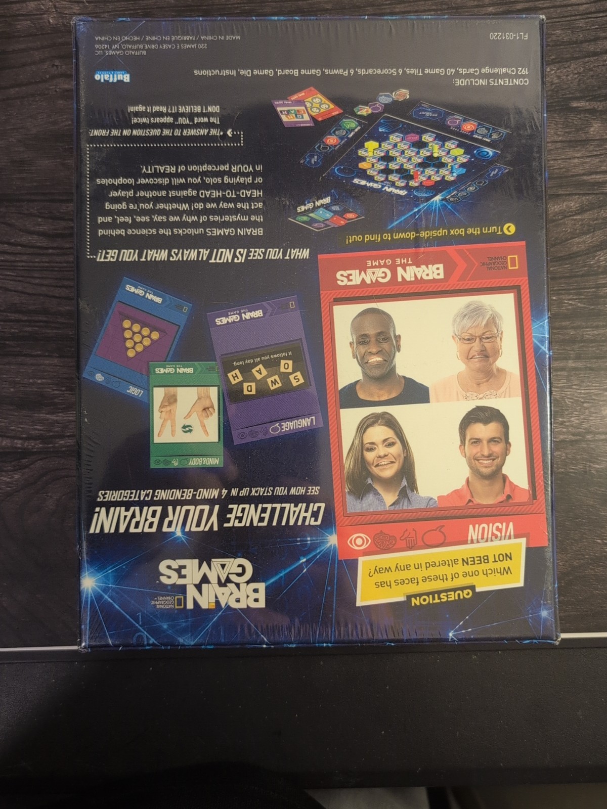 BRAIN GAMES by National Geographic Board Game 100% COMPLETE 2015