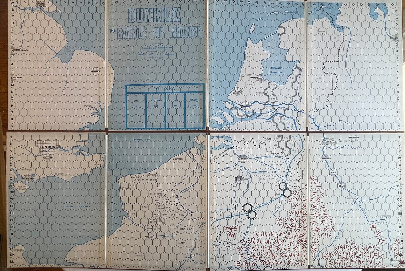 Dunkirk The Battle for France Guidon 1971 UNPUNCHED + PUNCHED VG+
