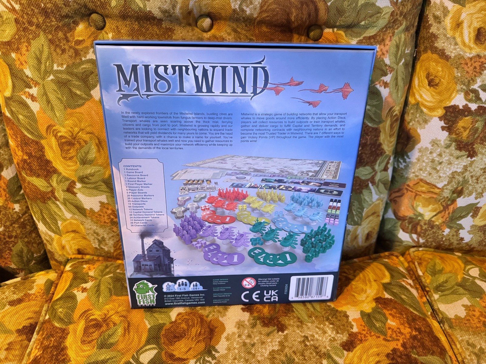 Mistwind Board Game by First Fish Games Complete Near Mint