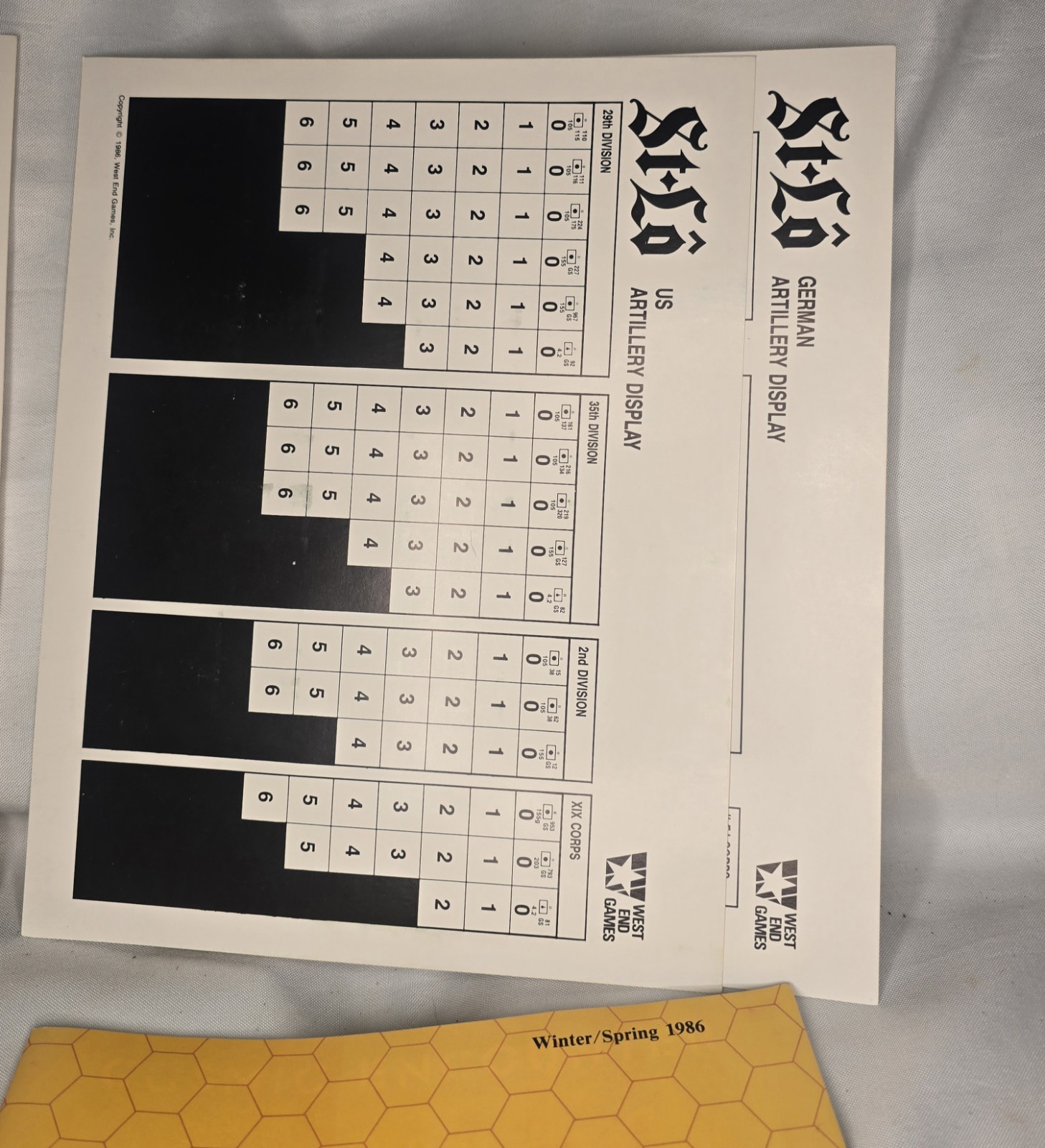 New West End Games: ST LO – The Breakout Begins – Normany 1944 Game (UNPUNCHED)