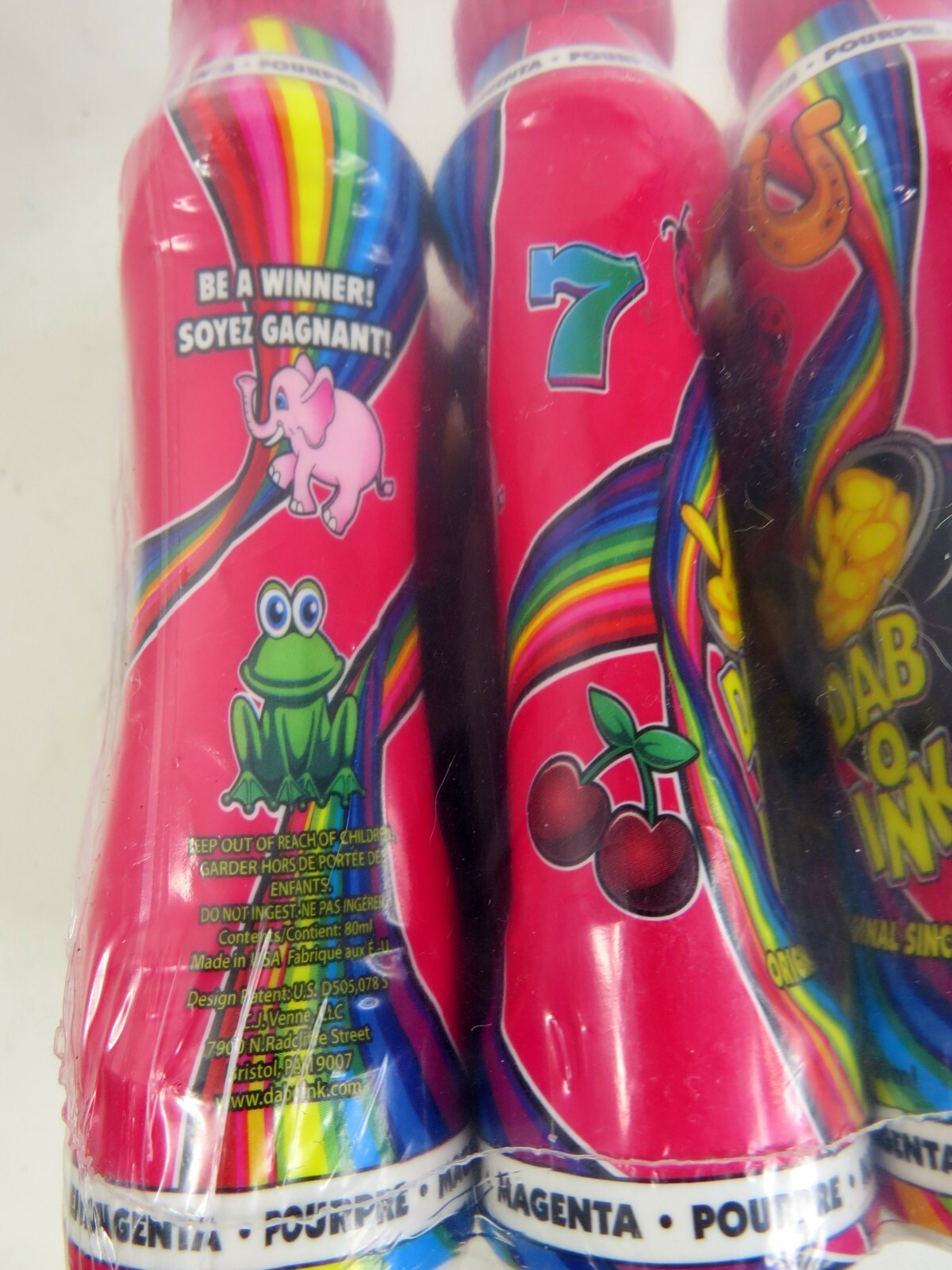 Dab O Ink Bingo Marker Magenta Lot of 12 80ml Bottles
