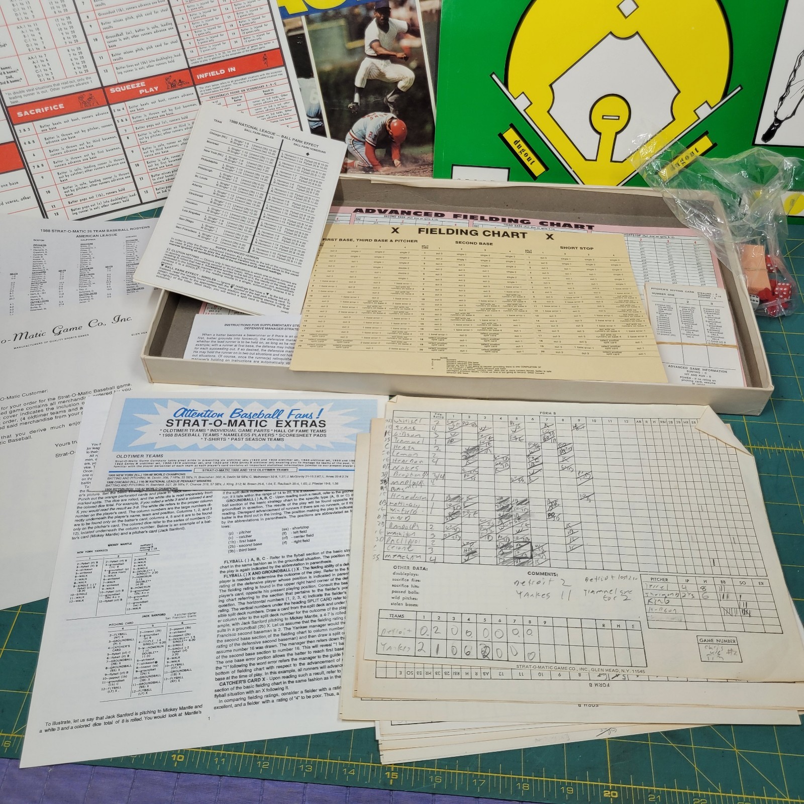 Vintage Strat-O-Matic Baseball Game Including all teams from 1980 & More USED