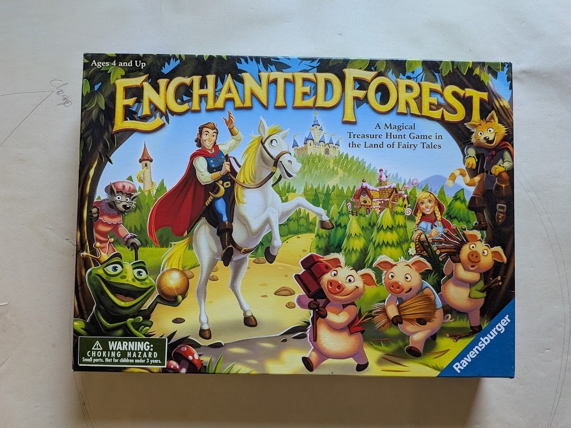 Ravensburger Enchanted Forest Board Game Complete Fairy Tale Treasure Hunt