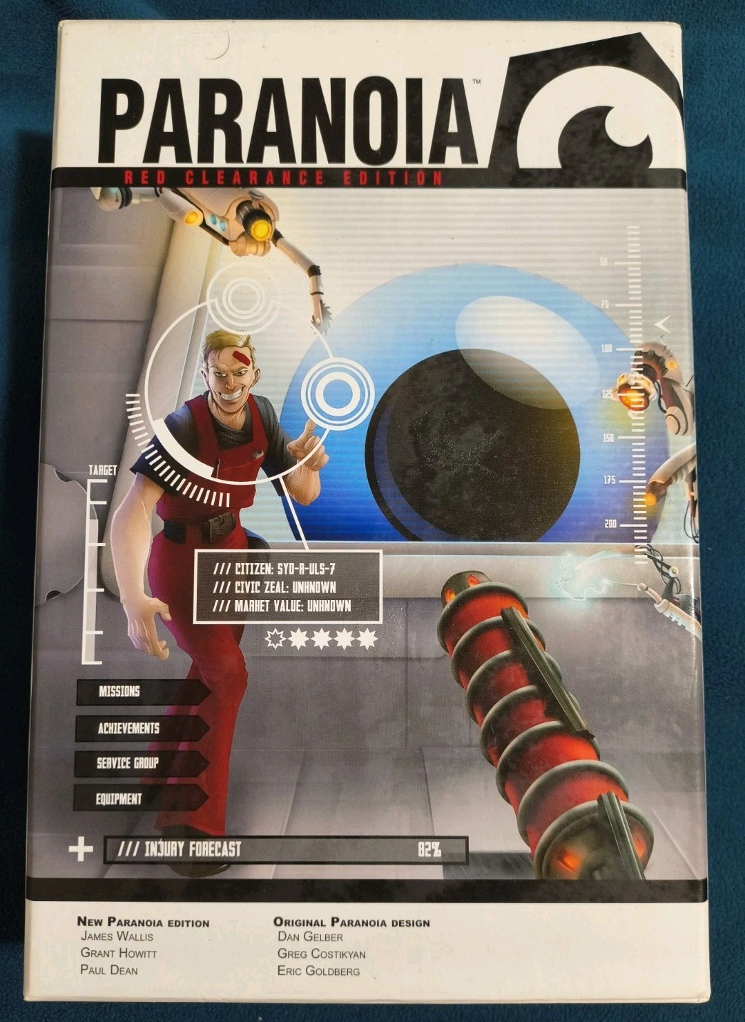 2016 Paranoia Red Clearance Edition Tabletop Role Playing Game 100% Complete