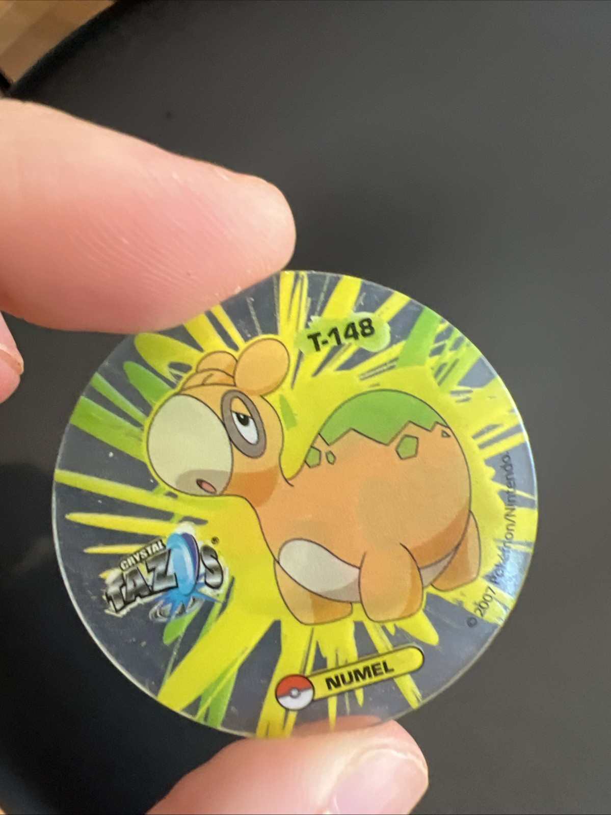 Rare Vtg Pokemon Camerupt Numel Crystal Tazos Taso Pogs Mexico Cheetos Doritos