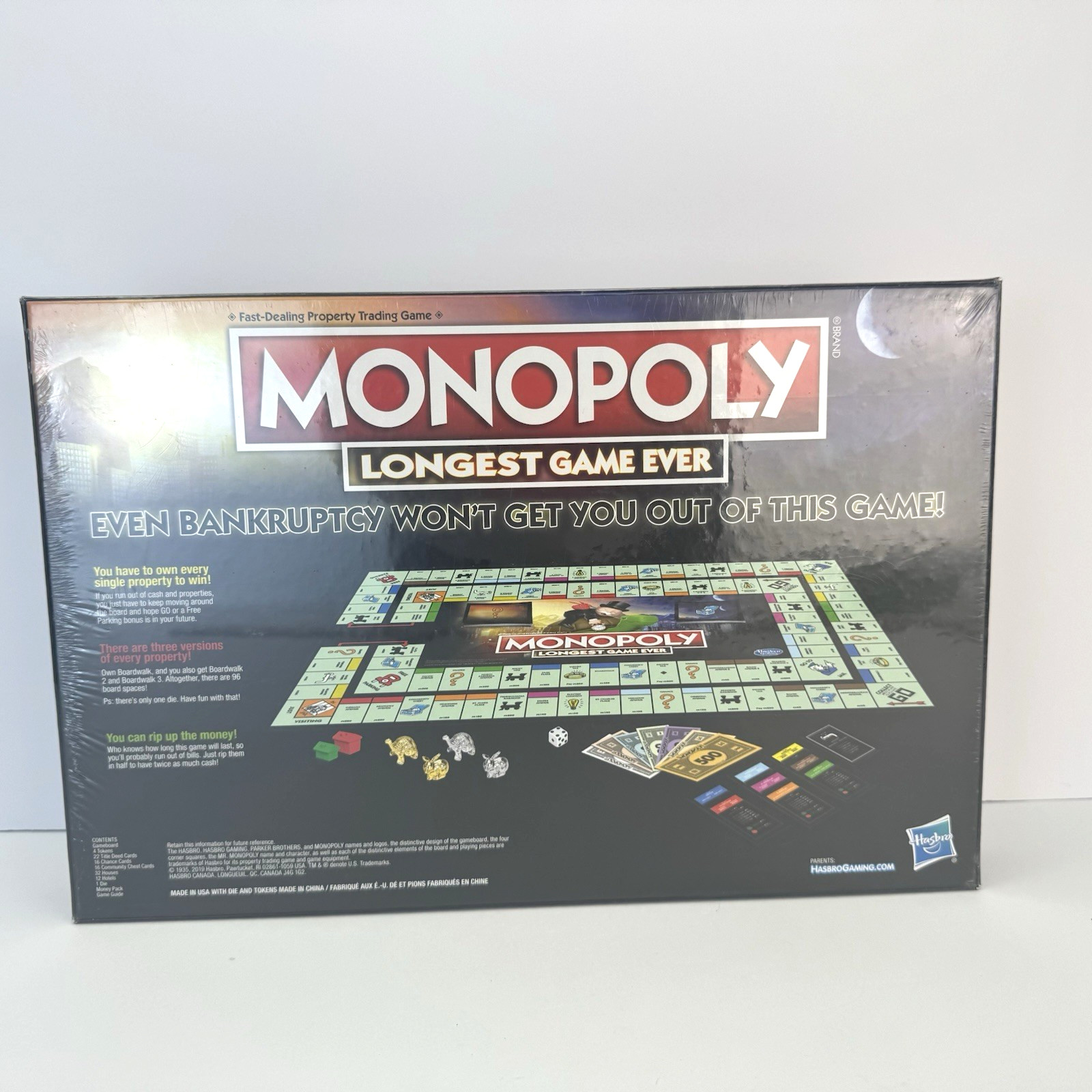 Monopoly Longest Game Ever Edition Hasbro NEW SEALED Retired