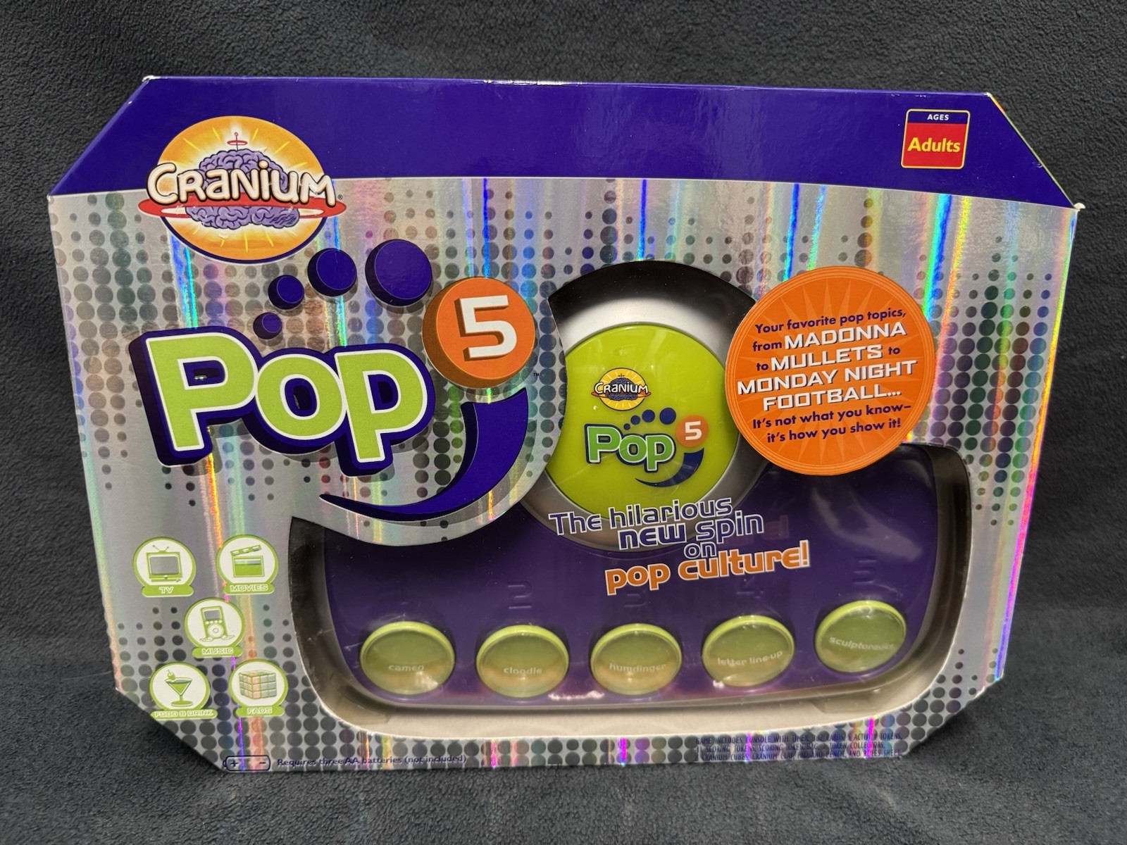 Cranium Pop 5 Adult Pop Culture Trivia Console Board Game – Brand New & Sealed