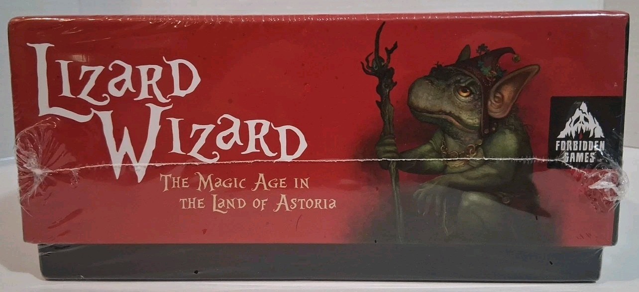 Lizard Wizard Board Game Fantasy Strategy Game Forbidden Games Ages 10+ Sealed