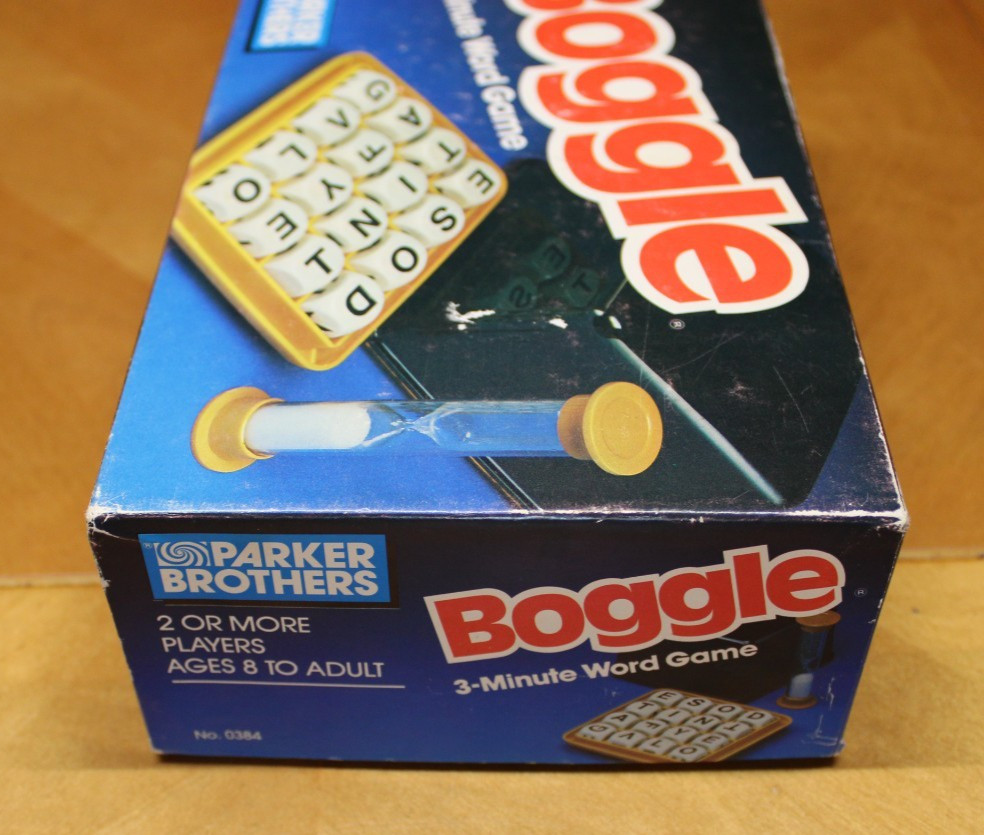 Vintage Boggle Hidden Word Game 1987 Parker Brothers Complete