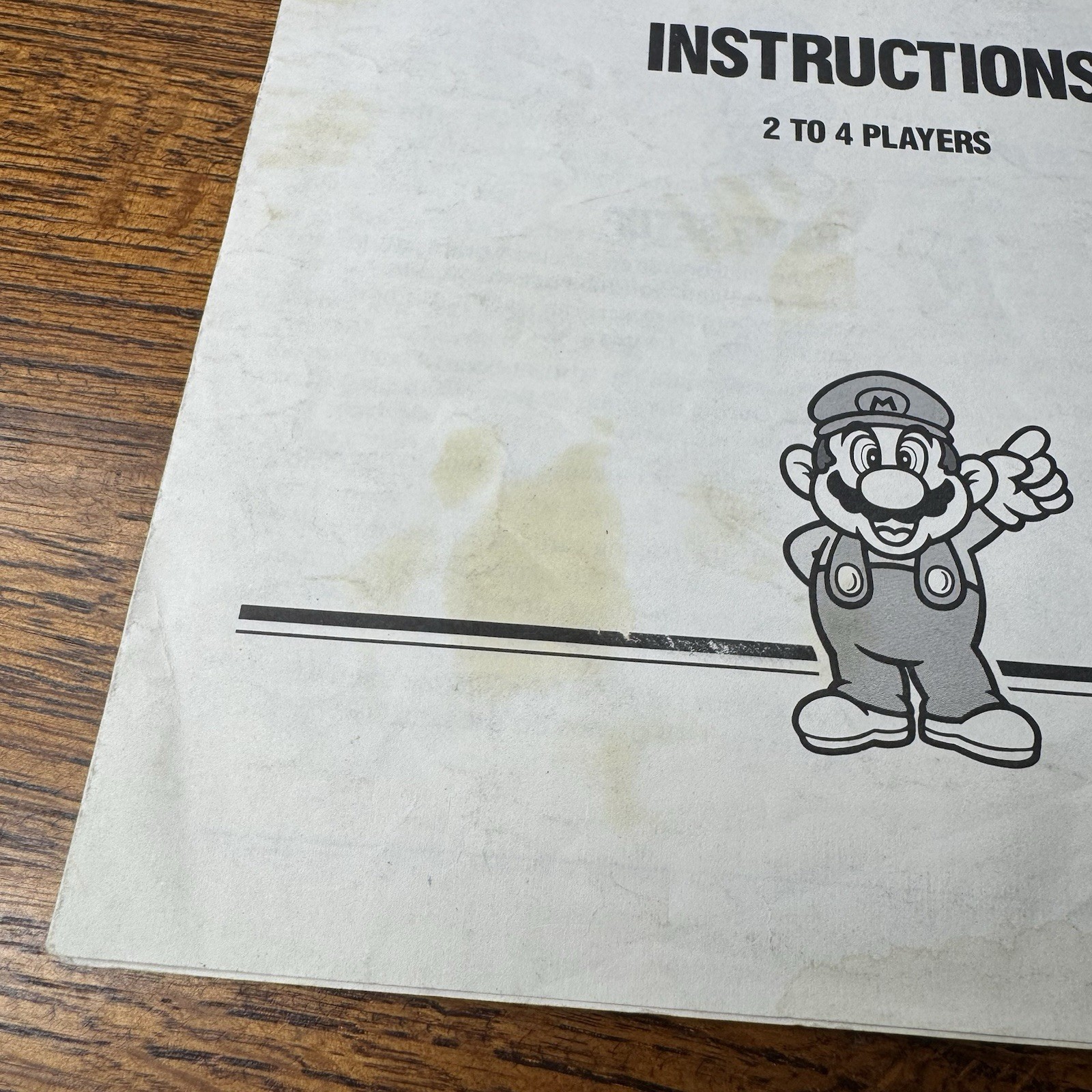 1988 Super Mario Bros. Board Game by Milton Bradley Instruction Booklet