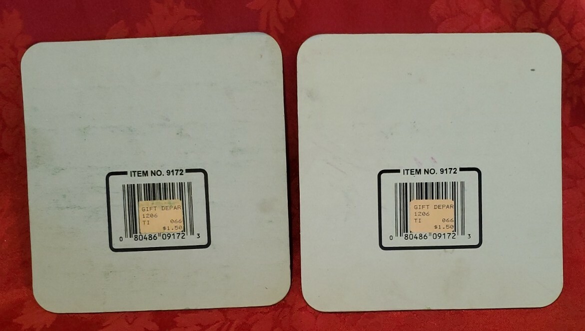 2x Auto Bingo Game Cards 1 Green 1 Pink Vintage by Regal USA Travel Road Trip