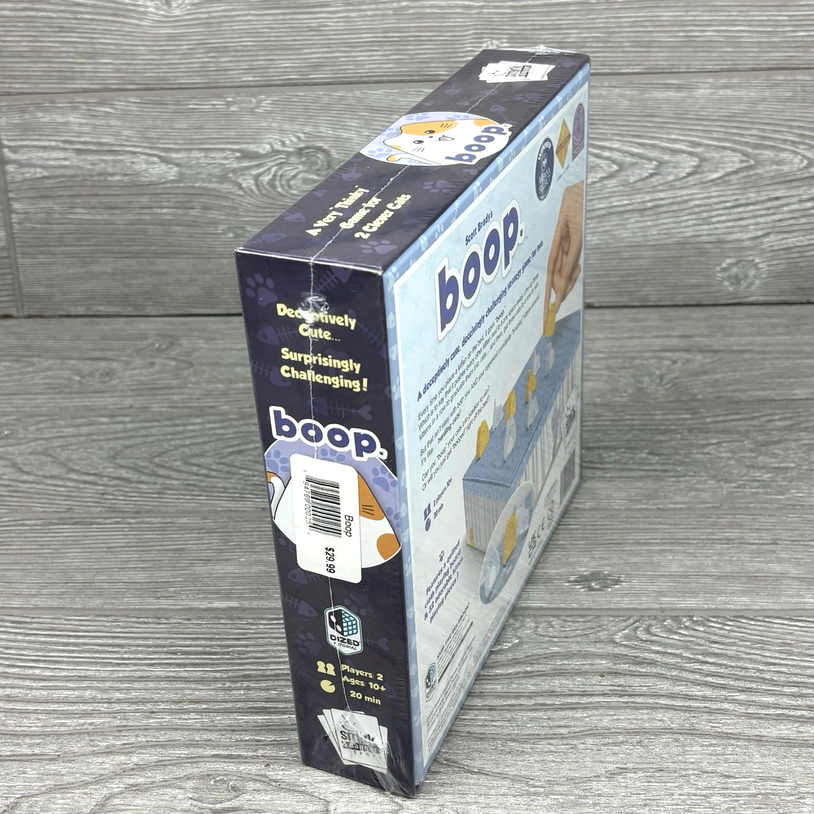 Boop Cat and Kitten Strategy Board Game by Smirk & Dagger – 2 Player Puzzle