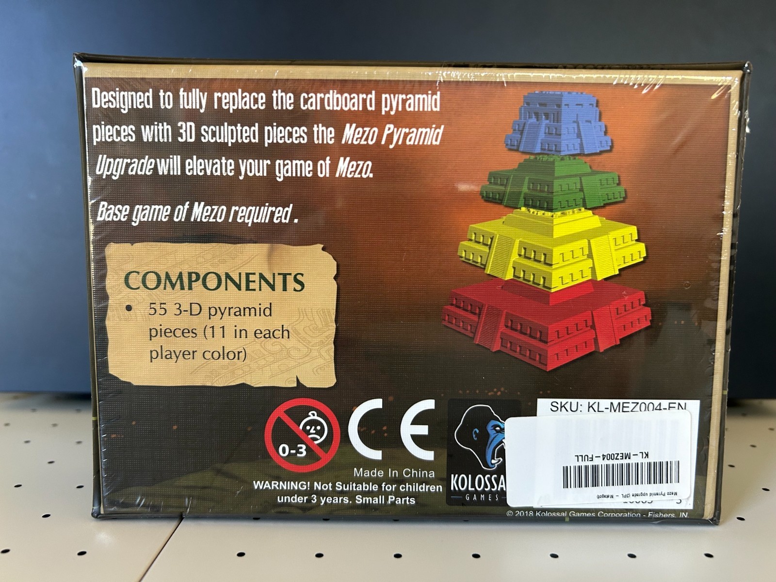 Mezo Board Game Pyramid Upgrade Pack – Kolossal Games- Designed by John Clowdus