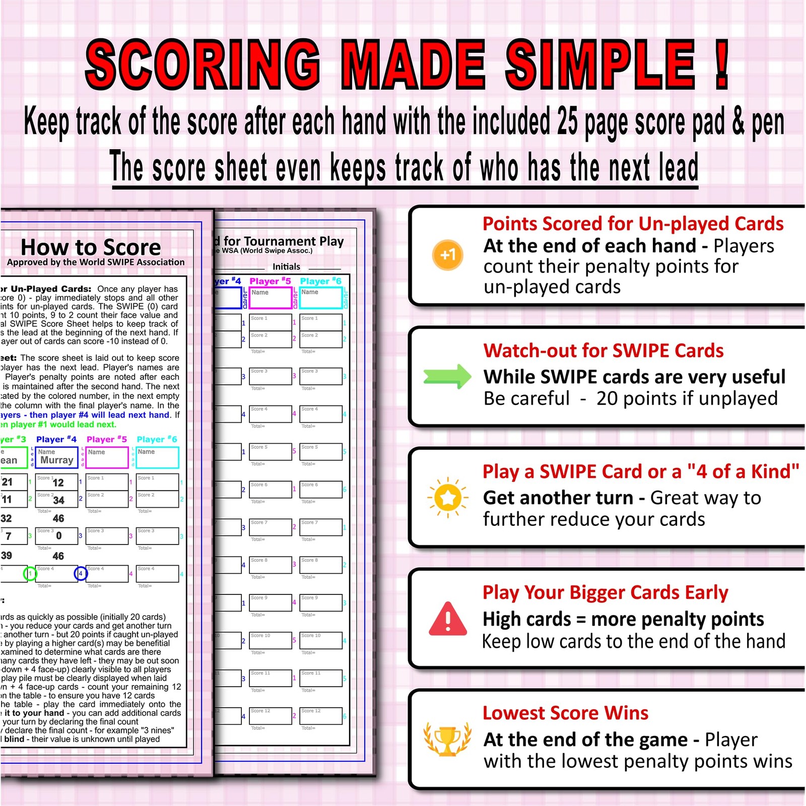 3Z Living Swipe Card Game – Fun & Strategy for14+, Adults, Seniors – 2 to 8 P…