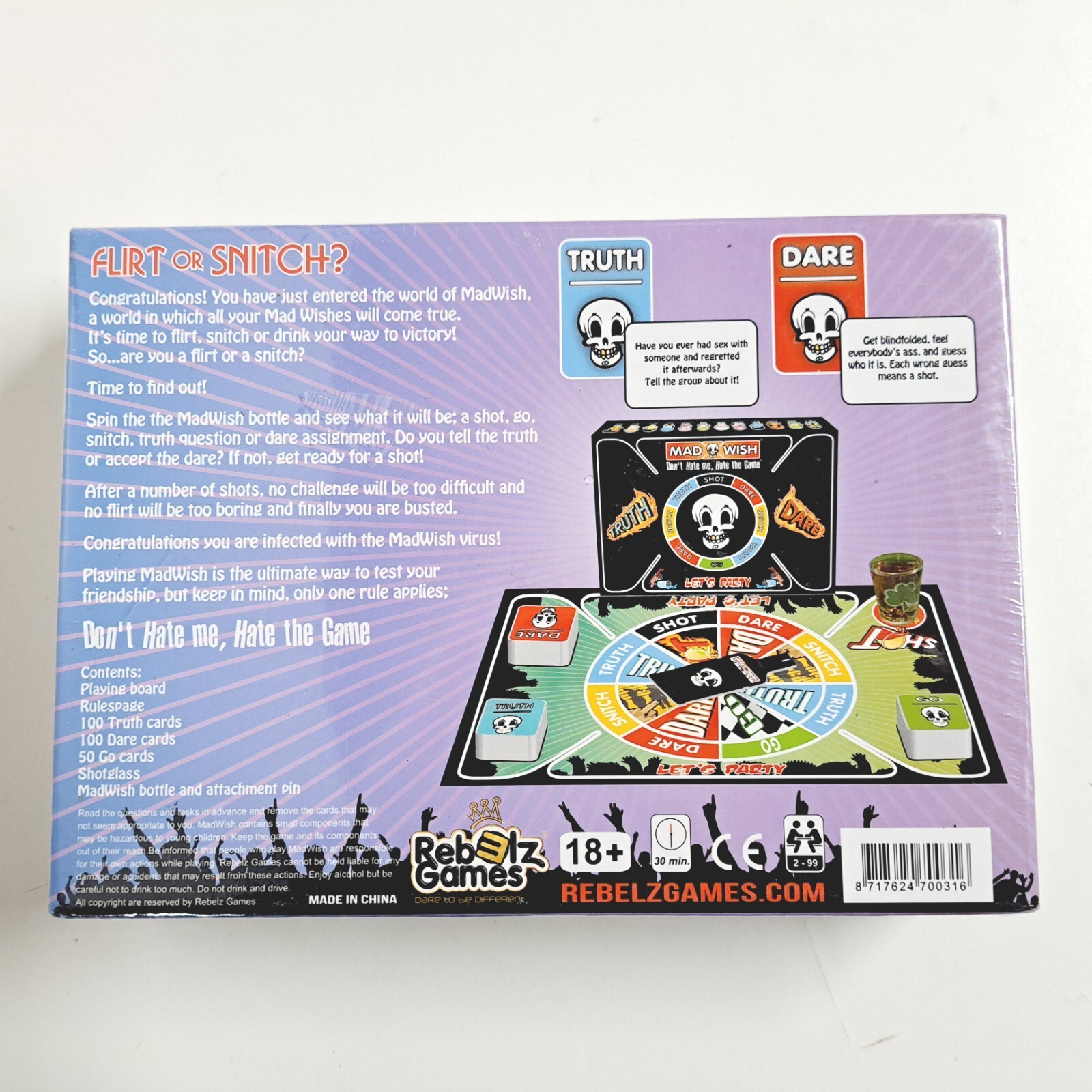 Mad Wish Don’t Hate Me Hate The Game Truth or Dare Adult Content Best Party Game