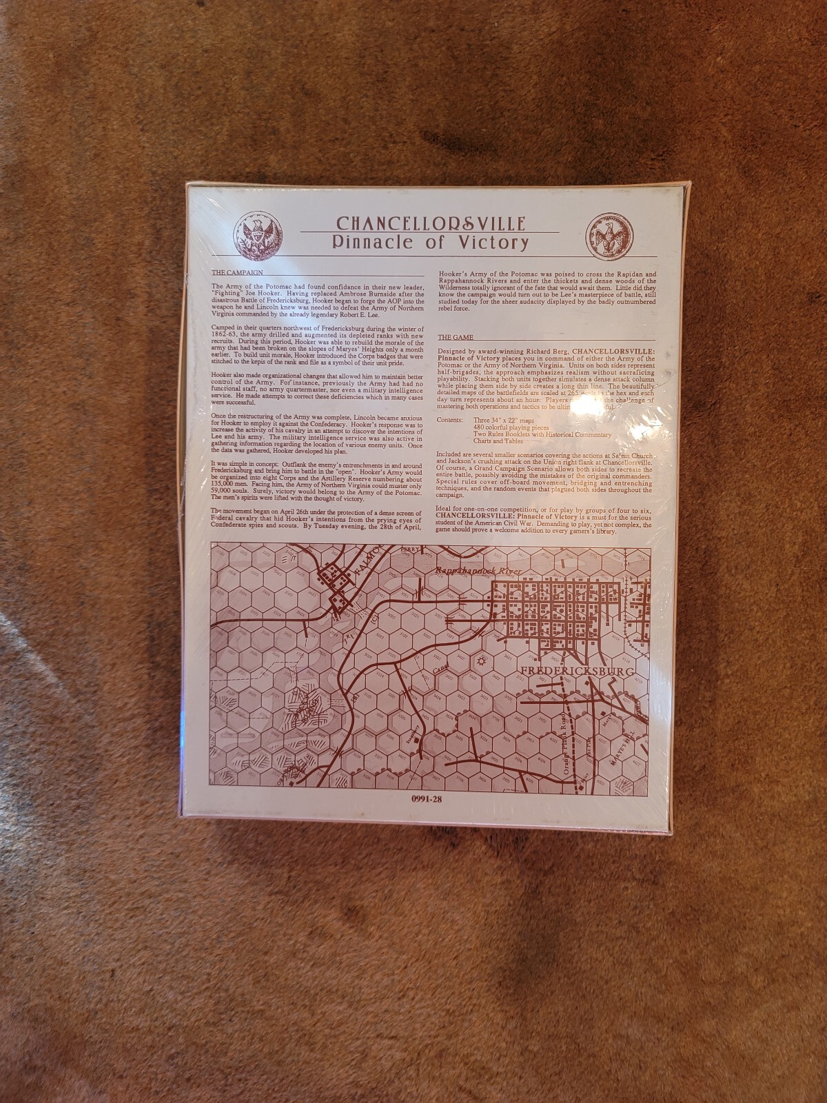 Clash of Arms Games : CHANCELLORSVILLE – Pinnacle of Victory 1863 New in shrink