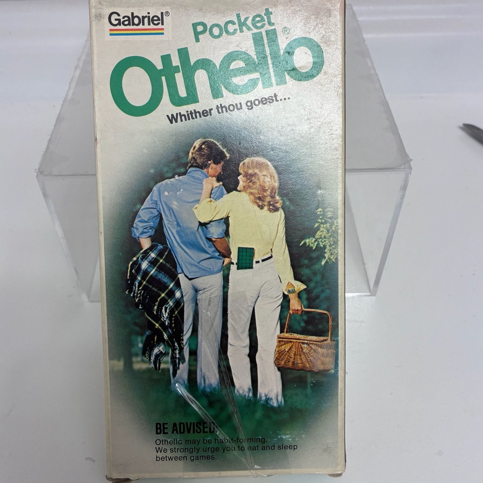 Vintage 1977 Gabriel Pocket Othello Travel Board Game