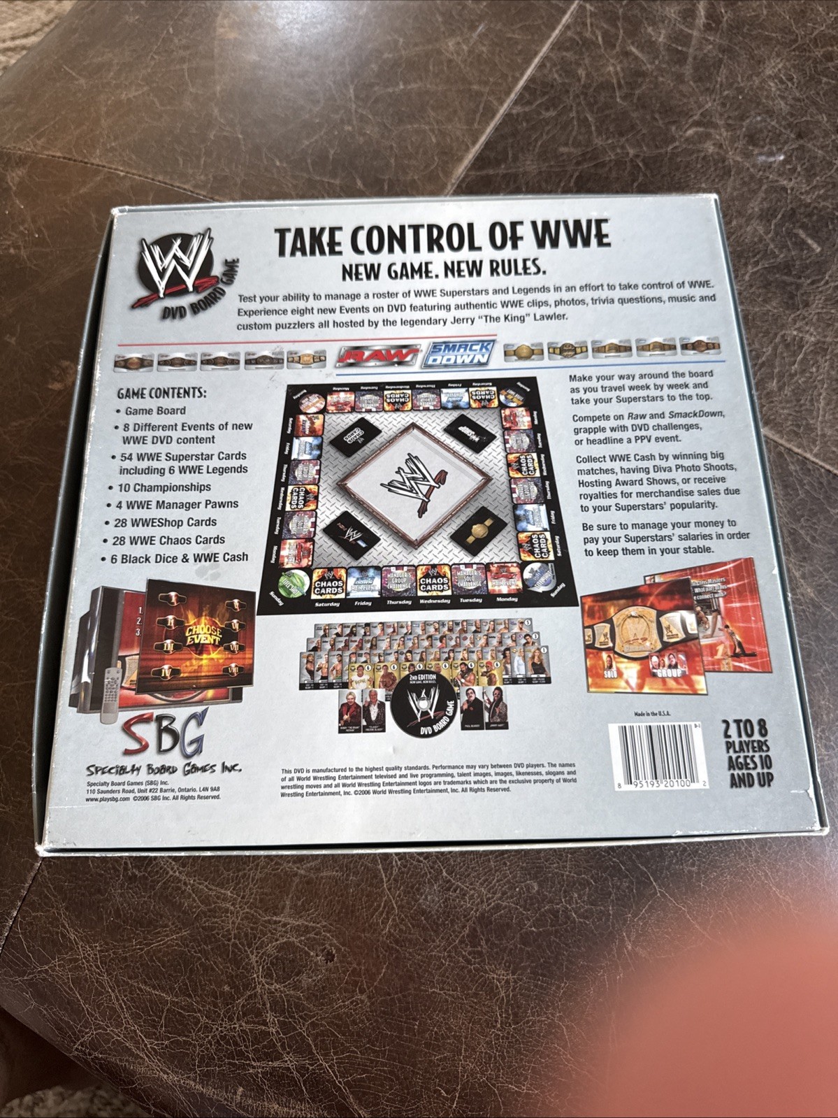 WWE DVD BOARD GAME 1st EDITION 2005 COMPLETE WRESTLING RAW SMACK DOWN