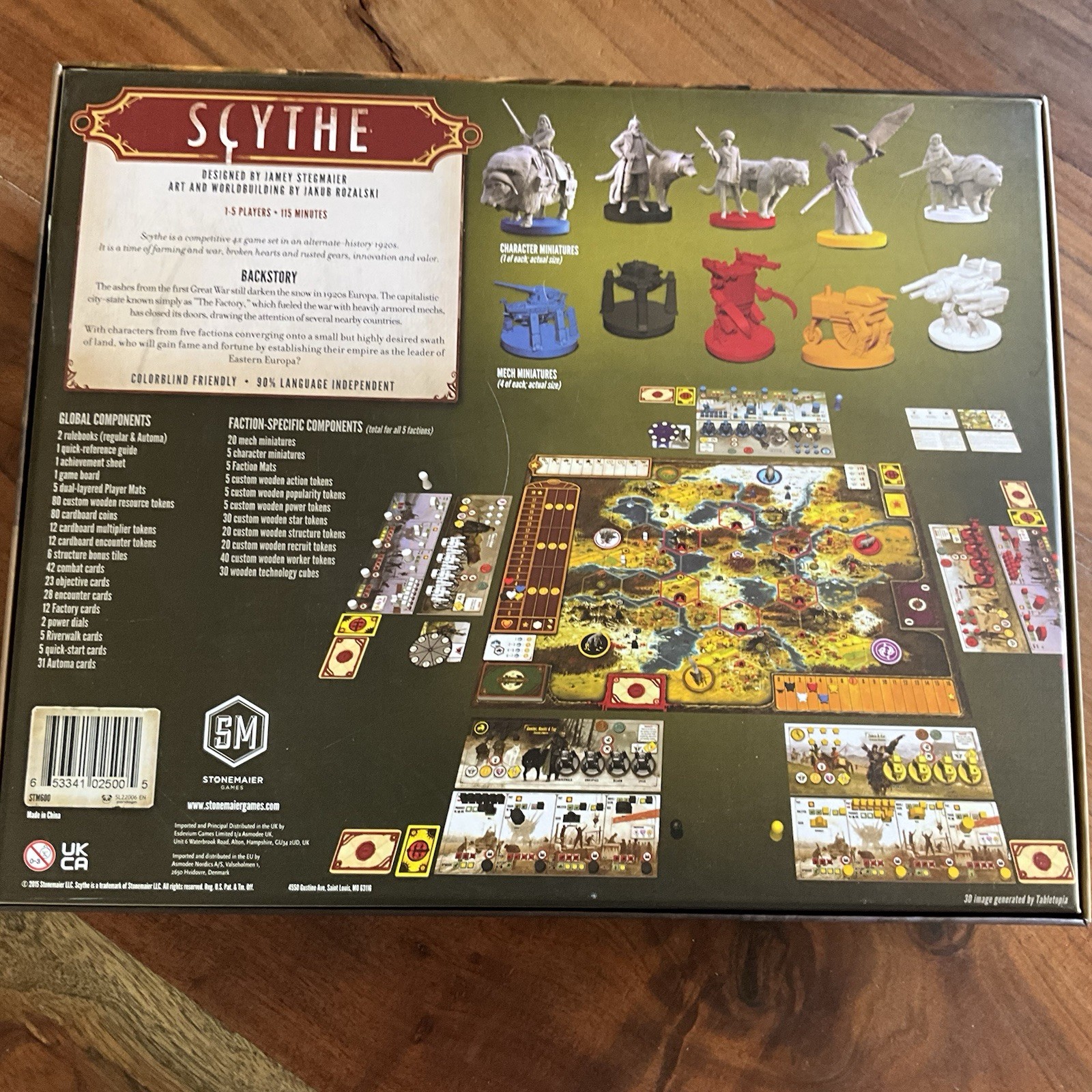 Scythe Board Game Stonemaier COMPLETE Adult Owned