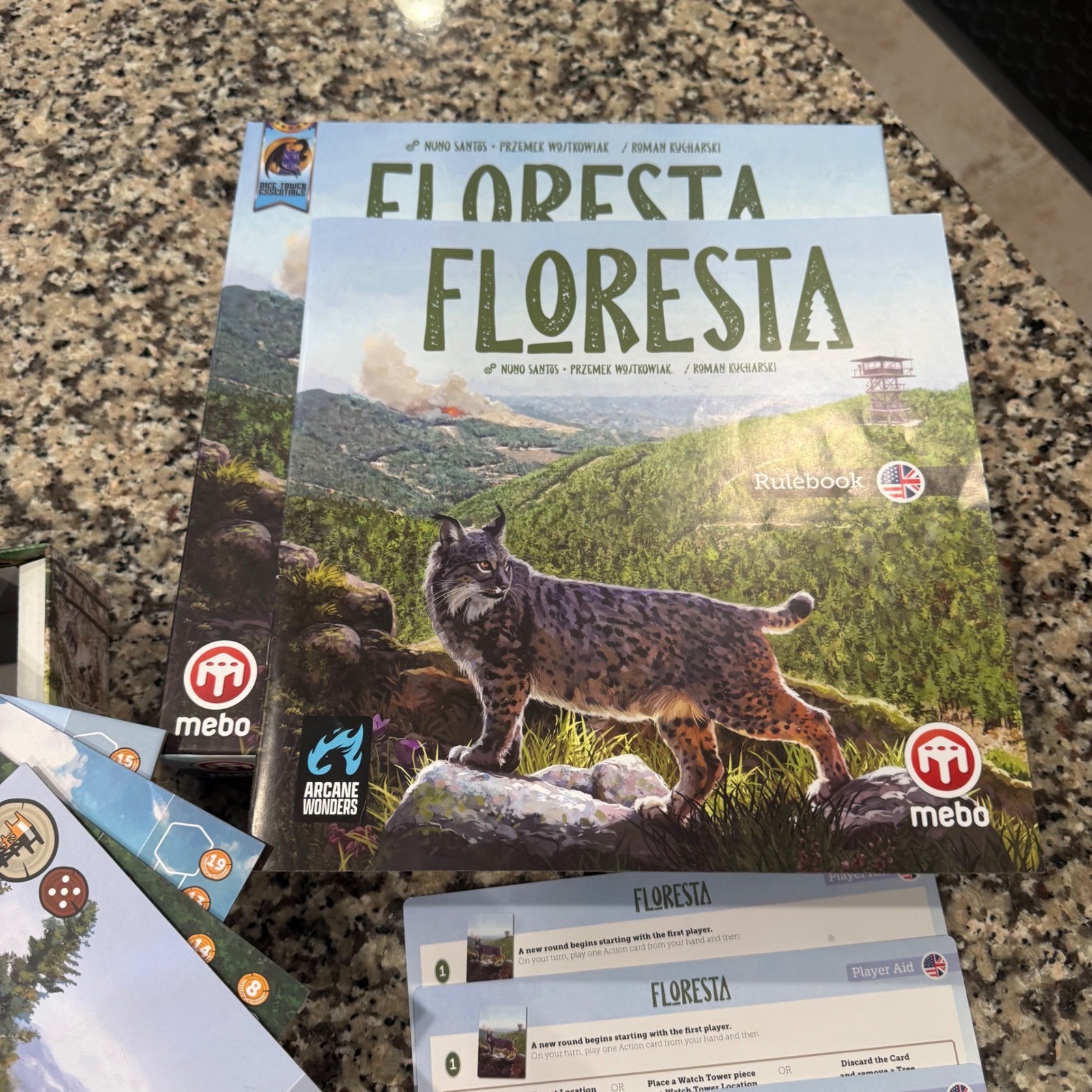 Floresta Board Game Arcane Wonders Mebo Strategy Nature Forest Management New