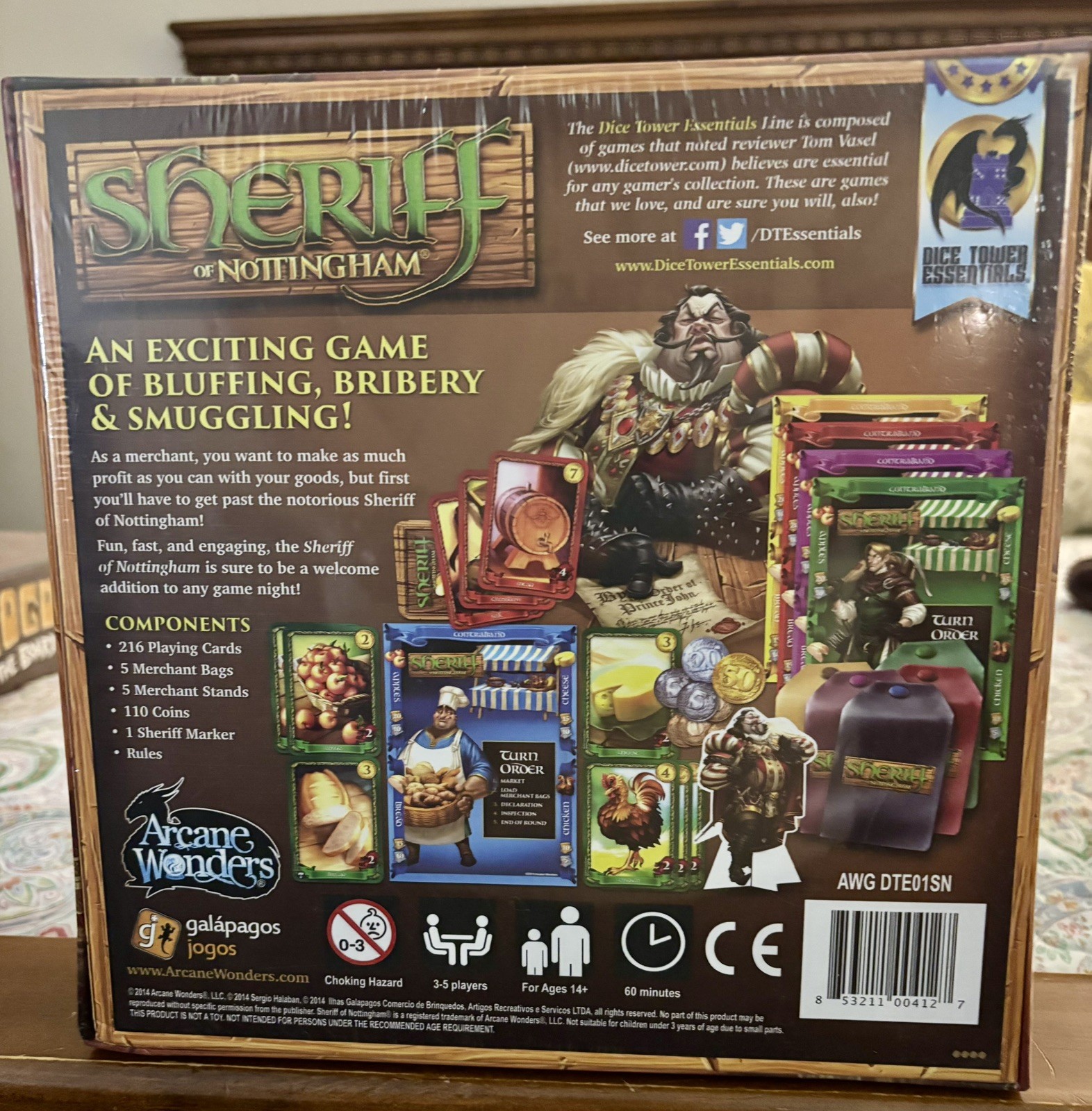 Sheriff of Nottingham Board Game 1st Edition Arcane Wonders – New in Shrink