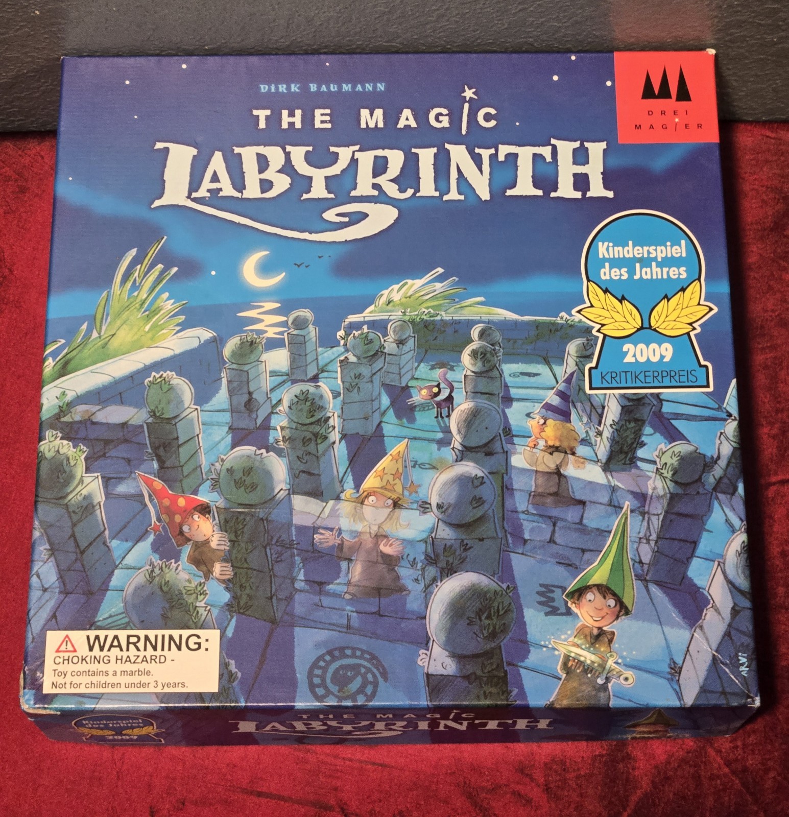 The Magic Labyrinth Game 100% COMPLETE Drei Magier Maze Marbles Fantasy EUC!