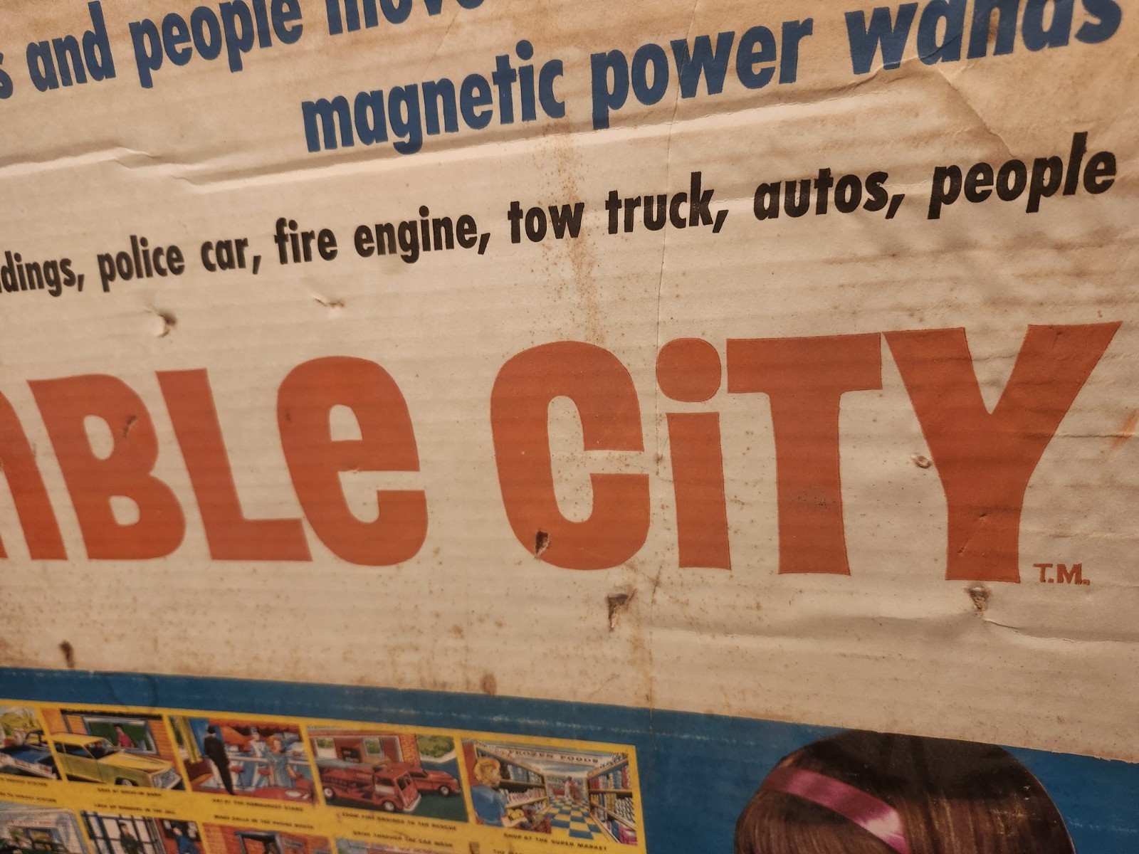 Vintage 1965 Remco Thimble City 670 Magnetic Board Game