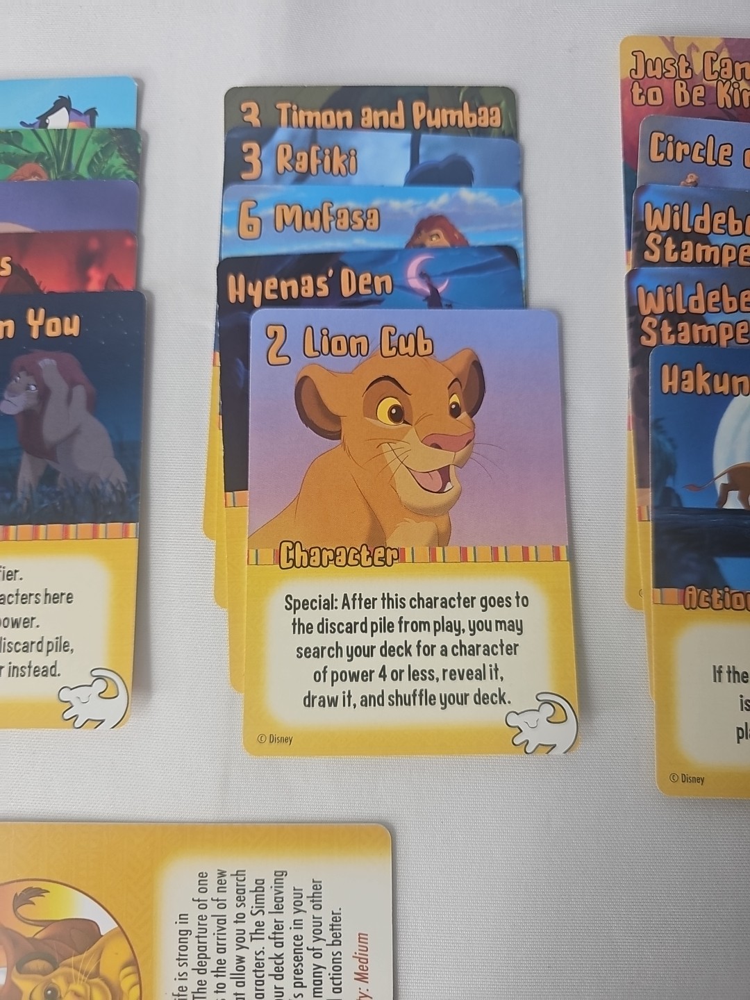 Smash Up DISNEY Lion King Faction Pack – Alderac Entertainment REPLACEMENT SET