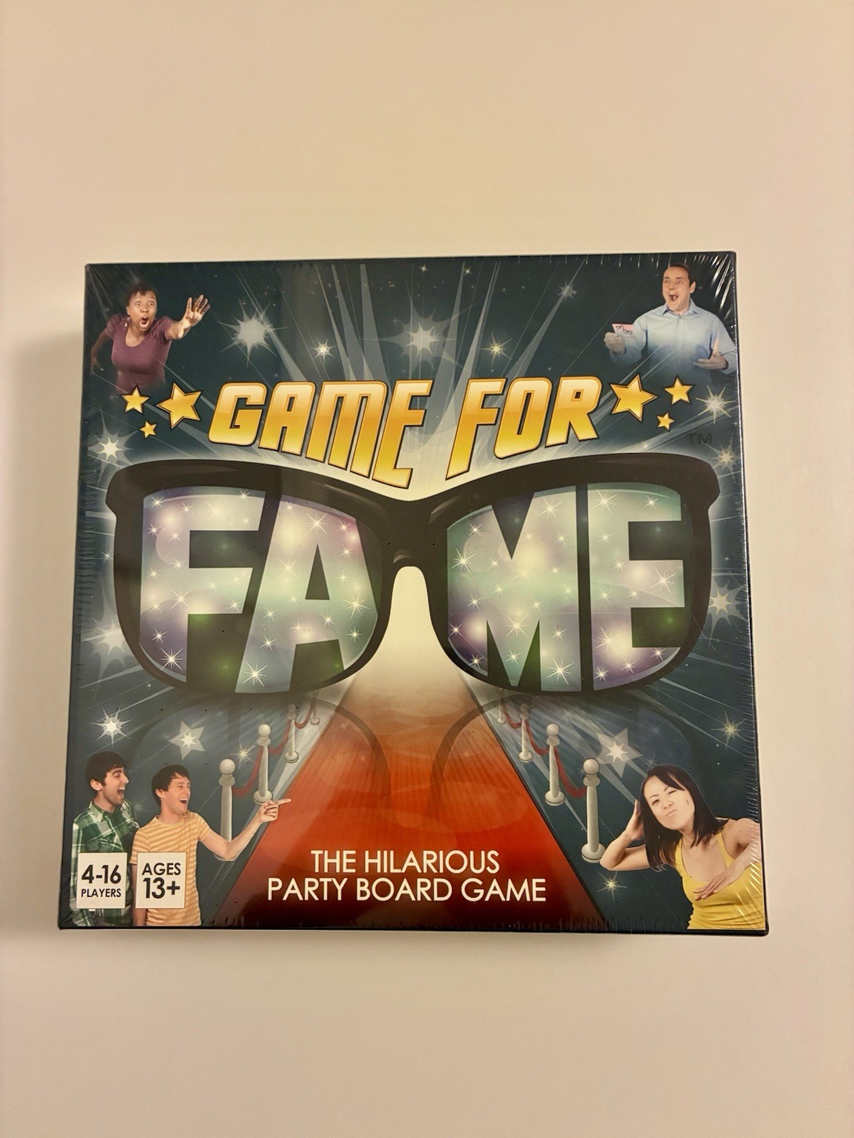 Game for Fame Team Play Celebrity Party Board Game 4-16 Players Ages 13+