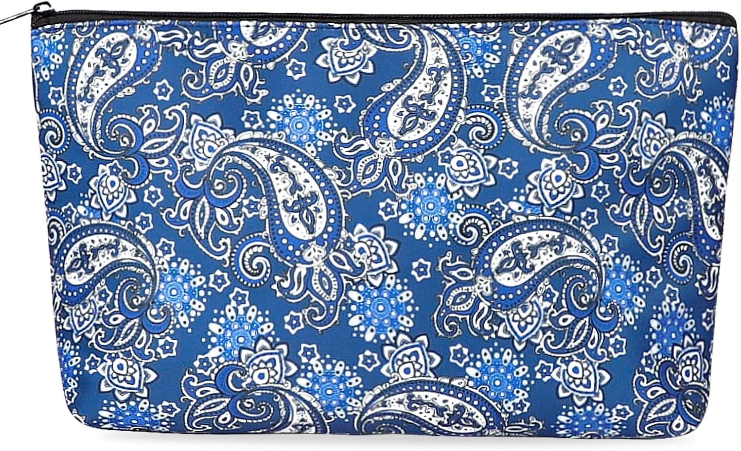 Versatile Mahjong Tiles Bag – Thickened Blue Case for Travelers and Gatherings