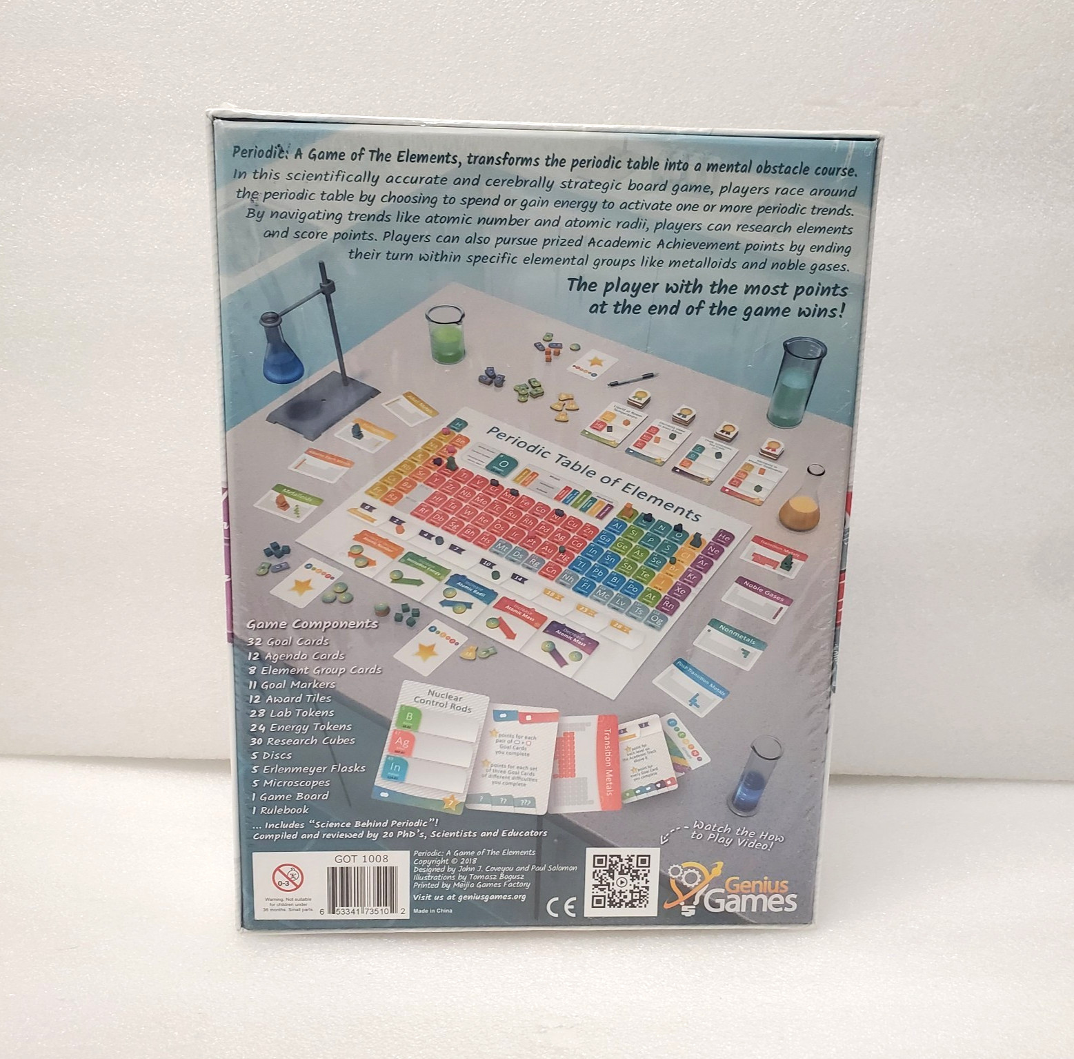 Periodic A Chemistry Board Game of The Elements Periodic Table Game NEW SEALED