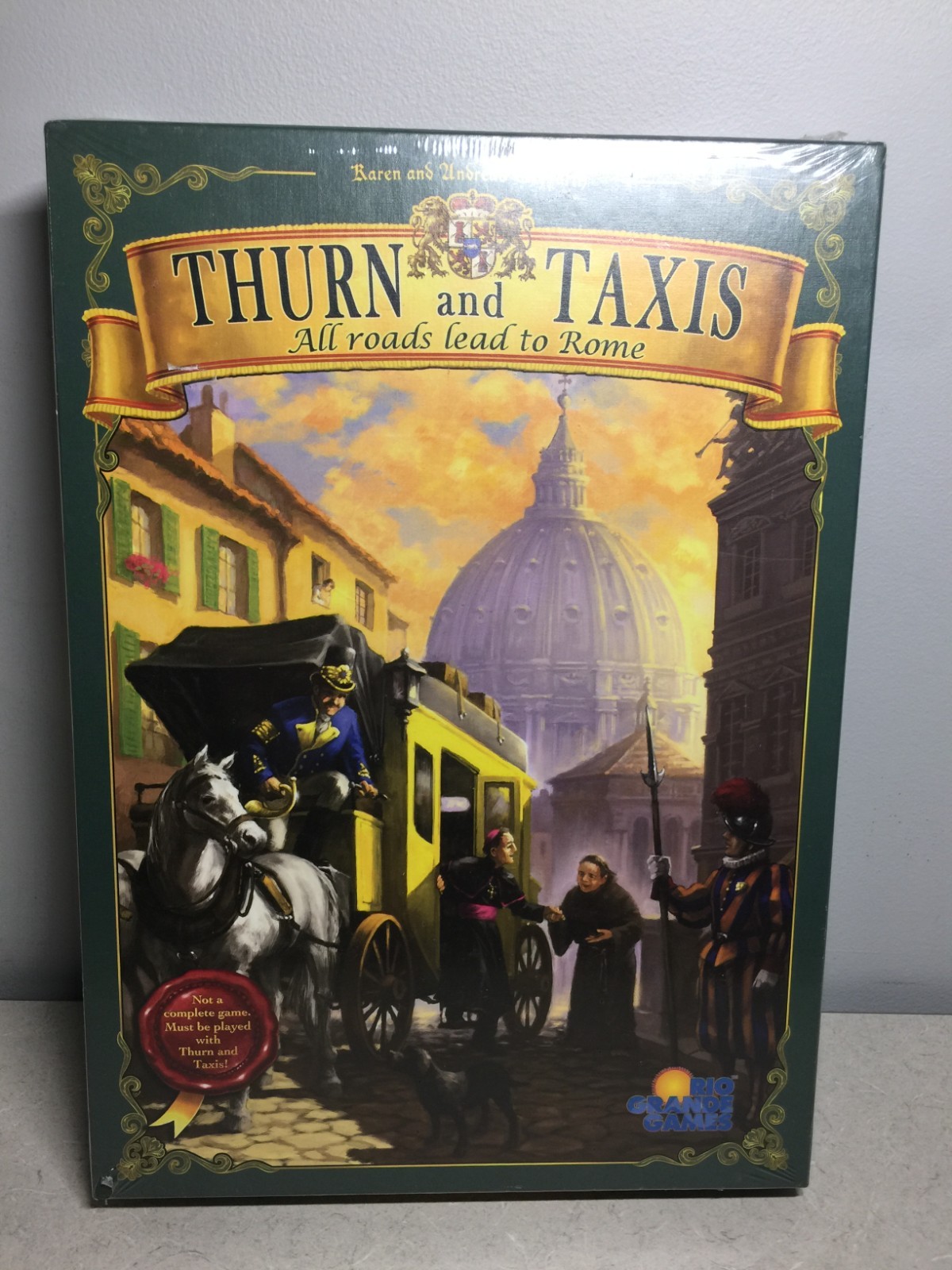 NEW Thurn AND Taxis ALL ROADS LEAD TO ROME BOARD GAME EXPANSION RIO GRANDE GAMES